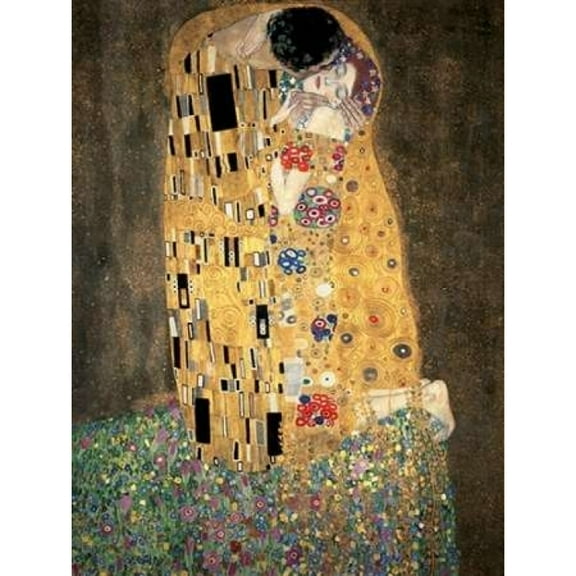 Selected Artworks PDX3GK1575LARGE The Kiss Poster Print by Gustav Klimt, 22 x 28 - Large