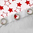 thumbnail image 4 of Manfei Lovely Stars Blackout Curtains Set of 2 (38x54 Each),Galaxy Theme Living Room Curtains,Red White, 4 of 6