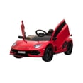 thumbnail image 3 of 12V Lamborghini Aventador SVG Sports 1 Seater Ride on Car (Red), 3 of 5