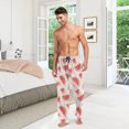 thumbnail image 7 of FREEAMG Watermelon Pajama Pants for Men, Men's Separate Bottoms, Comfortable Sleep Lounge Pj Pants, 7 of 7