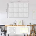thumbnail image 5 of Large Cork Board for Office Wall Decor,48"x36"-12 Pack Felt Wall Tiles with Safe Removable Adhesive Tabs, 1/2" Thick, Felt Bulletin Board Pin Board Cork Boards for Walls - Light Grey, 5 of 6
