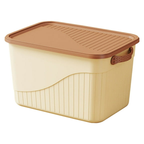 BinKFF Plastic Storage Bins with Lid and Handles, Stackable Storage Box Organizing Container, Small Storage Basket Organizer Bins for Bathroom, Kitchen, Pantry, Shelves, Vitamins, Snack