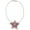 Pink, variant on Rhinestone Star Charm w/ CZ Necklace - Pink - NE-TJ027PK