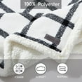thumbnail image 4 of Eddie Bauer Plaid Plush Fleece Throw, 4 of 4