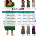 thumbnail image 3 of Karight Womens Plus Size Maxi Dresses Summer T Shirt Dress Casual V Neck Short Sleeve Long Dress, 3 of 6