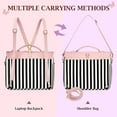thumbnail image 4 of Matein 15.6inch Laptop Backpacks for Women, 3 in 1 Laptop Tote Bag with Bow for School and Work, Pink, 4 of 9