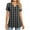 Dark Gray, variant on Women's T-Shirts Summer Plaid V Neck Button Short Sleeve Tops Casual Loose Tunic Comfortable Tee Blouses (XL, Yellow)