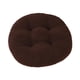 thumbnail image 4 of Almohadilla de almohada redonda de la almohadilla de 18 pulgadas de colchón de heces para sillas de comedor en casa marrón oscuro, 4 of 8