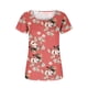 thumbnail image 4 of Fiudx Camisas para Mujer Blusa Holgada de Manga Corta con Cuello Redondo Informal Estampada a La Moda para Mujer, 4 of 6