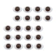 thumbnail image 1 of Feelfreeau - Juego de 20 piezas de 0,4 x 0,5 pulgadas, de ojos simulados para muñecas, accesorio de forma ovalada Marrón Macarena Globos oculares de simulación, 1 of 8