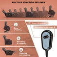 thumbnail image 4 of Lacoo Power Lift Recliner with Massage, Brown Faux Leather, 4 of 8