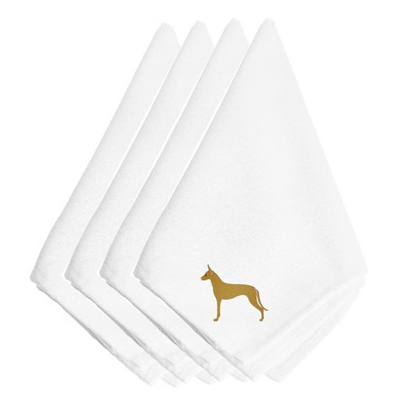 Pharaoh Hound Embroidered Napkins Set of 4