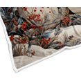 thumbnail image 5 of Christmas Snowman Throw Blanket Holiday Winter Fuzzy Soft Warm Throw Blanket for Couch Sofa Chair Bed Camping Traveling Flannel Throws and Blankets, 60X80IN, 5 of 5