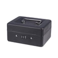 thumbnail image 1 of Cash Box with Combination Lock Thicken Durable Cash Box Safety Box Cash Store Cashier Box (Size S, Black), 1 of 8