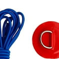 thumbnail image 4 of Lote de 4 parches de anilla en D para kayak, balsa de pesca inflable y cordón elástico. rojo, 4 of 9