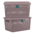 thumbnail image 1 of 2 Cajas Multiusos Ch Rattan Biodegradable #corazonesrosas, 1 of 5