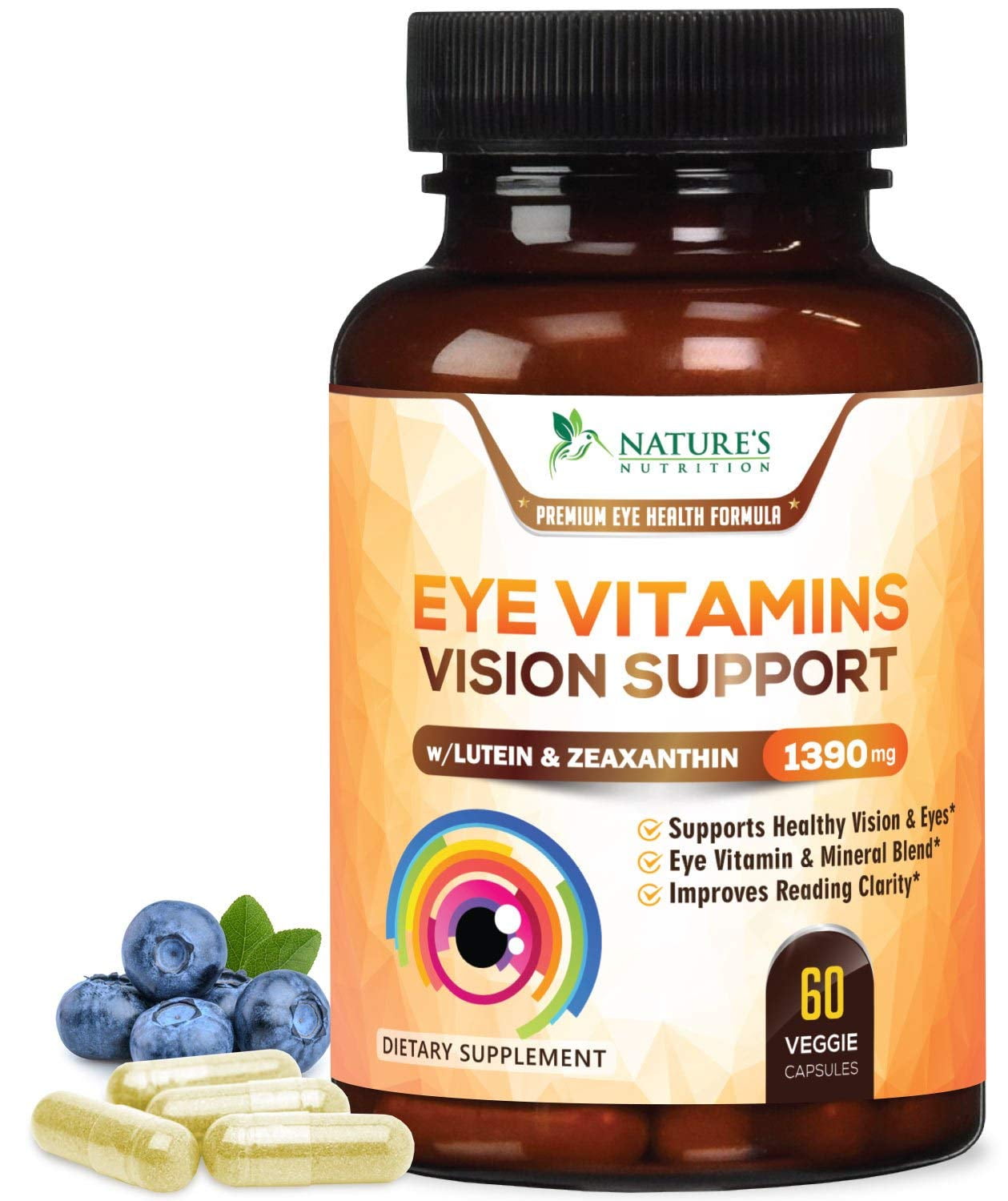 Nature's Nutrition Eye Vitamins with Lutein and Zeaxanthin