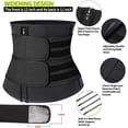 thumbnail image 4 of COMFREE Neoprene Sauna Waist Trainer Corset Sweat Belt for Women Men Weight Loss Body Shaper Compression Trimmer Workout Fitness Fat Burn Back Support, 4 of 8