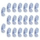 thumbnail image 1 of 20 piezas de papel de regalo de flores, envoltorio floral, adorno de alas de mariposa, manualidades de bricolaje, papeles de embalaje para regalos, Azul, 1 of 8