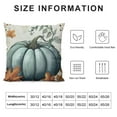 thumbnail image 5 of Qinduosi Watercolor Pumpkin Pillow Covers Blue Pumpkins Autumn Decor Thanksgiving Farmhouse Decorations Throw Pillows Cushion Case for Home Sofa Couch White, 5 of 5