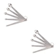 thumbnail image 2 of Matsuzay Paquete de 5 cucharas medidoras de acero inoxidable, cucharas de cocina con mango largo, herramientas de medida, restaurante, cabeza redondeada Plata 5 uds, cabeza redondeada 2piezas Matsuzay  CBP432911, 2 of 6