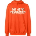 thumbnail image 2 of OXI Hoodie Sweatshirt - The Head Foundation, Basic Casual Hoodie for Men's and Women Fleece Hoodie Long Sleeve - Orange Medium, 2 of 3