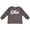Charcoal Grey, variant on Ohio Text Boys or Girls Long Sleeve Toddler T-Shirt