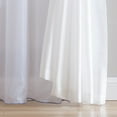 thumbnail image 5 of VCNY Home Violette White Embroidered Layered Rod Pocket Sheer Curtain Panel, 55" x 90", 5 of 5