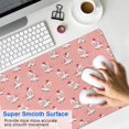 thumbnail image 4 of Long Mouse Pads for Desk,Pink Cow Heart Pattern Desk Mats on Top Of Desks, Desk Mouse Pad Extra Large with 3mm Non-Slip Base and Stitched Edge for Gaming,Office,Work,Home 31.5"x15.7", 4 of 6