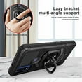 thumbnail image 5 of For Motorola Moto G Power 2022 / Moto G Pure Armor Dual Layer Metal Ring Stand Magnetic Car Mount Hybrid Impact Protective Shockproof Case Cover Black, 5 of 6