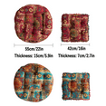 thumbnail image 6 of Bohemian Patchwork Square Chair Seat Cushions for Dining Kitchen Office Chairs Patio Soft Cotton Linen Chair Pads, 6 of 7