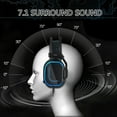 thumbnail image 2 of V10 Computer Gaming Headsets Headphones with Touchable Volumes Control, Skin Friendly Leather, and Breathable Earmuffs, 2 of 12