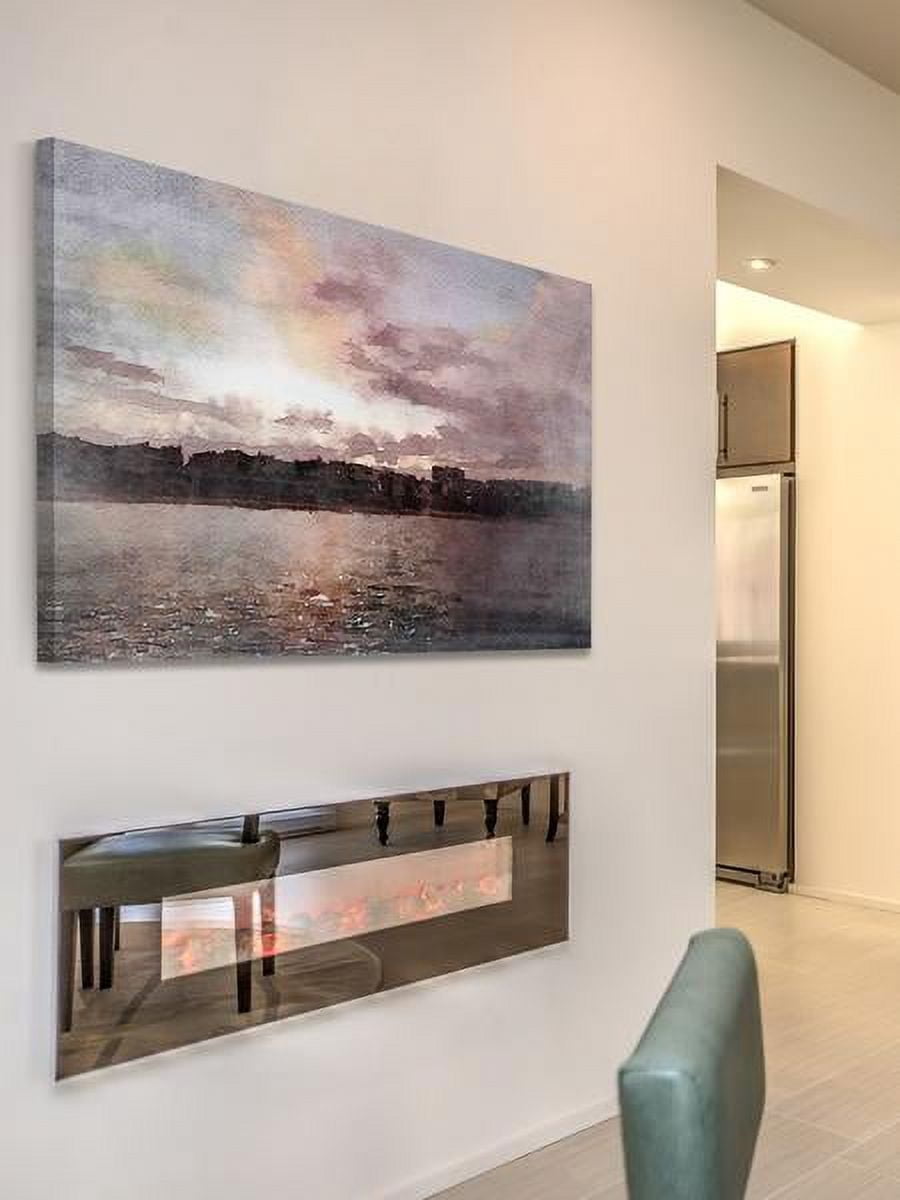 "Red Sky at Night 2" Painting Print on Wrapped Canvas