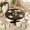 Black, variant on Farmhouse 47-Inch Round Dining Table, Sturdy Wood Pedestal Base Table Seats 4-6 for Kitchen, Dining Room & Apartment (Table Only)