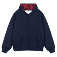 thumbnail image 2 of Pejock Men's Hooded Cardigan Zip Up Jacket, Loose Fit Casual Sports Coat for Comfortable Wear, 2 of 3
