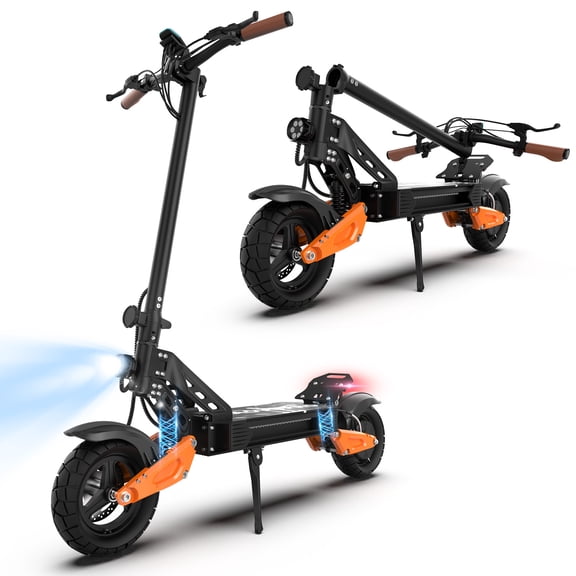 AOVOPRO G67 800W Foldable Electric Scooter for Adults, 31MPH Max Speed, Max 30 Miles Long Range, 10" Off-Road Tires Disk Brakes Lightweight E-Scooter for Commuting,UL2272 Certified