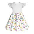 thumbnail image 7 of MKOSPLRT Toddler Tutu Dress Girls Ruffle Tulle Dresses Cute Summer Party Princess Sundress Easter Print A-line Mini Dresses Light Blue 5-6 Years, 7 of 7