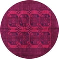thumbnail image 1 of Ahgly Company Indoor Round Persian Pink Traditional Area Rugs, 8' Round, 1 of 4