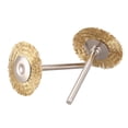 thumbnail image 3 of 30 x Brosse en Fil de Laiton Brosses Rondes Brosse à Disque Brosse à Pot pour 25MM, 3 of 8