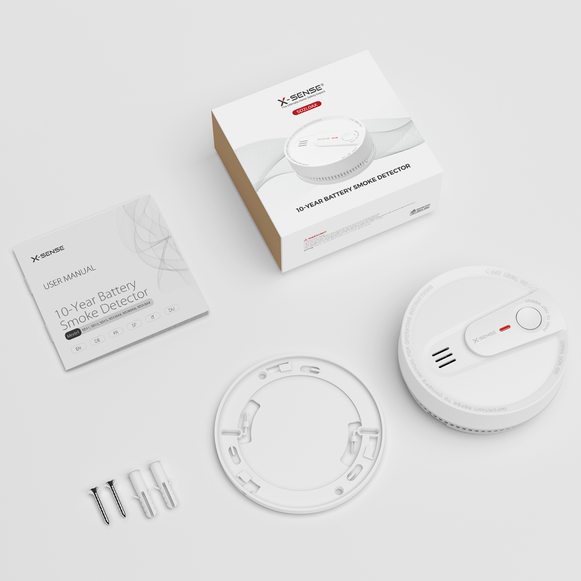 X-Sense Smoke Alarm, 10-Year Lithium Battery Life Fire Alarm with