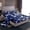 Deepblue White, variant on Homewish Vintage Camo Twin Sheet Set (3-Piece) Pixel Plaid Deepblue Microfiber Decor For Boys Kids