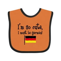 Inktastic So Cute German Boys or Girls Baby Bib