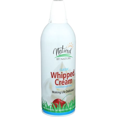 Natural By Nature Organic Classic Whipped Cream, 7 Ounce -- 12 per case.