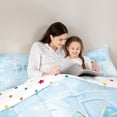 thumbnail image 5 of Manfei 3D Cartoon Bowtie 7 Pieces Full Size Bedding Sets,Colorful Monogrammed E Full Size Bed in a Bag,Polkadot Reversible, 5 of 7