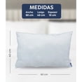 thumbnail image 3 of Almohadas 2 Pack Estándar Microfibra Firmeza Media Modelo Blanco, 3 of 4