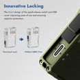 thumbnail image 2 of G5 EDC Flashlight Rechargeable, G5 Magnetic Mini Flashlight, 3 Modes 400 Lumens EDC Flashlights with RGB, 180° Rotatable Head, for Outdoor, Home, Car Repair, Emergency (Green 1PC), 2 of 9