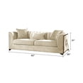 thumbnail image 2 of Valencia Modern Style Sofa in Gold Finish Made with Wood in Cream Color, 2 of 7