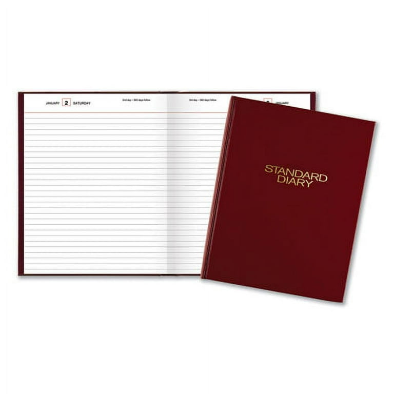 Standard Diary Daily Diary, 2024 Edition, Medium/College Rule, Red Cover, (200) 9.5 x 7.5 Sheets Standard Diary Daily Diary, 2024 Edition, Medium/College Rule, Red Cover, (200) 9.5 x 7.5 Sheets