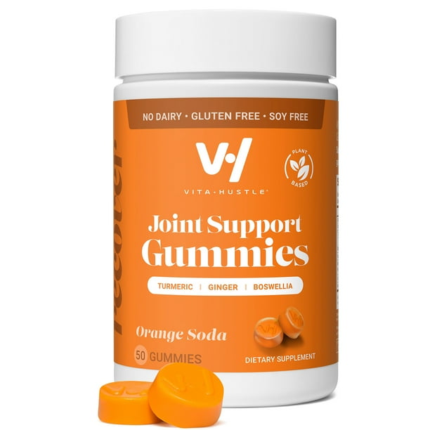VitaHustle Turmeric Joint Support Gummy Supplement with Ginger