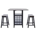 thumbnail image 2 of Safavieh Casey Industrial Backless Wood Stools, Brown/Black, 2 of 5